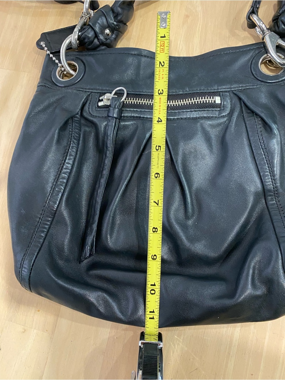 Coach Black Leather Crossbody/Shoulder Bag - Picture 8 of 12